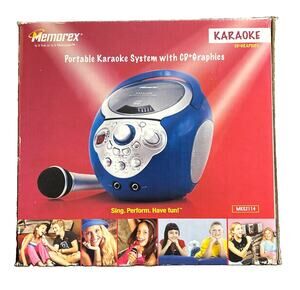 Memorex Portable Karaoke Machine CD + Audio Video Outputs MKS2114 New Open Box